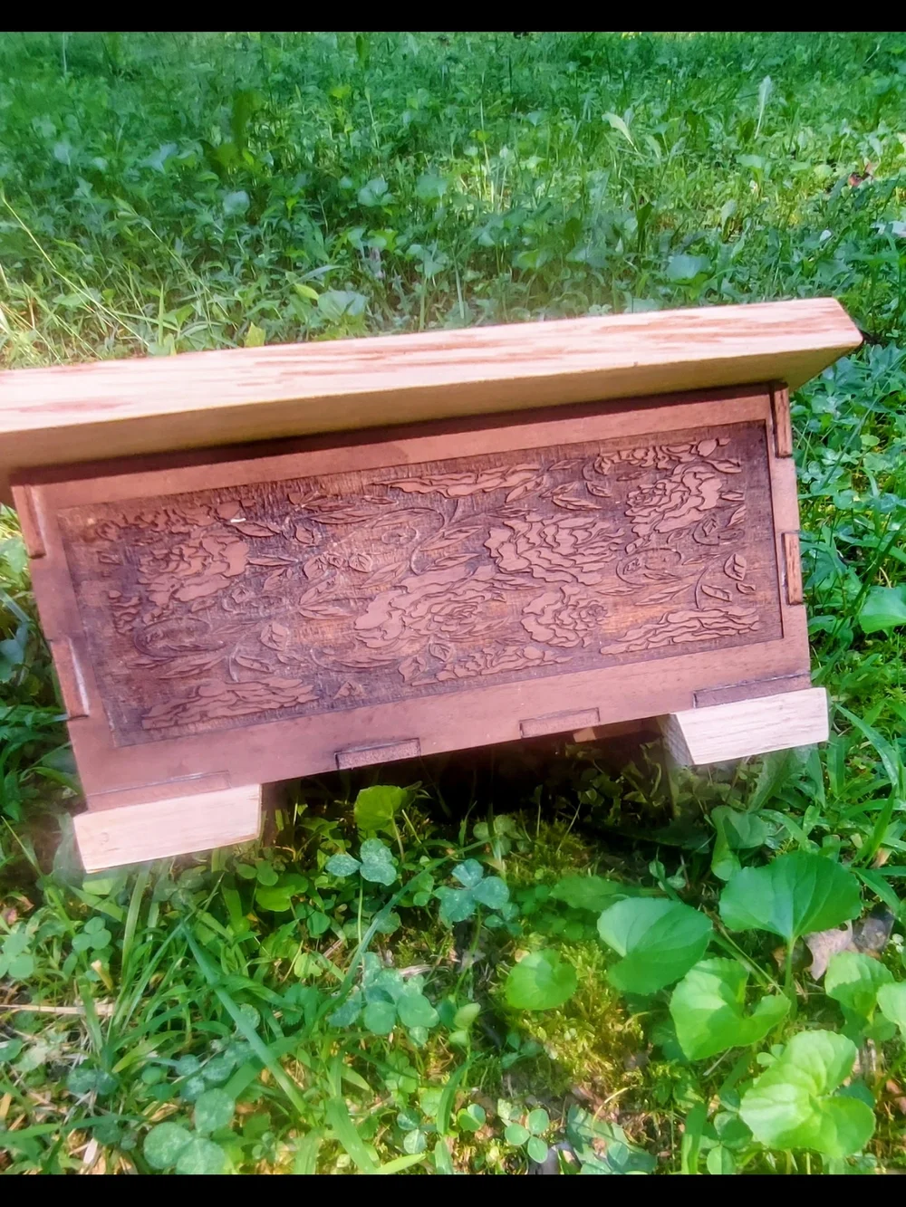 Wooden Keepsake Box with Engraved Heart